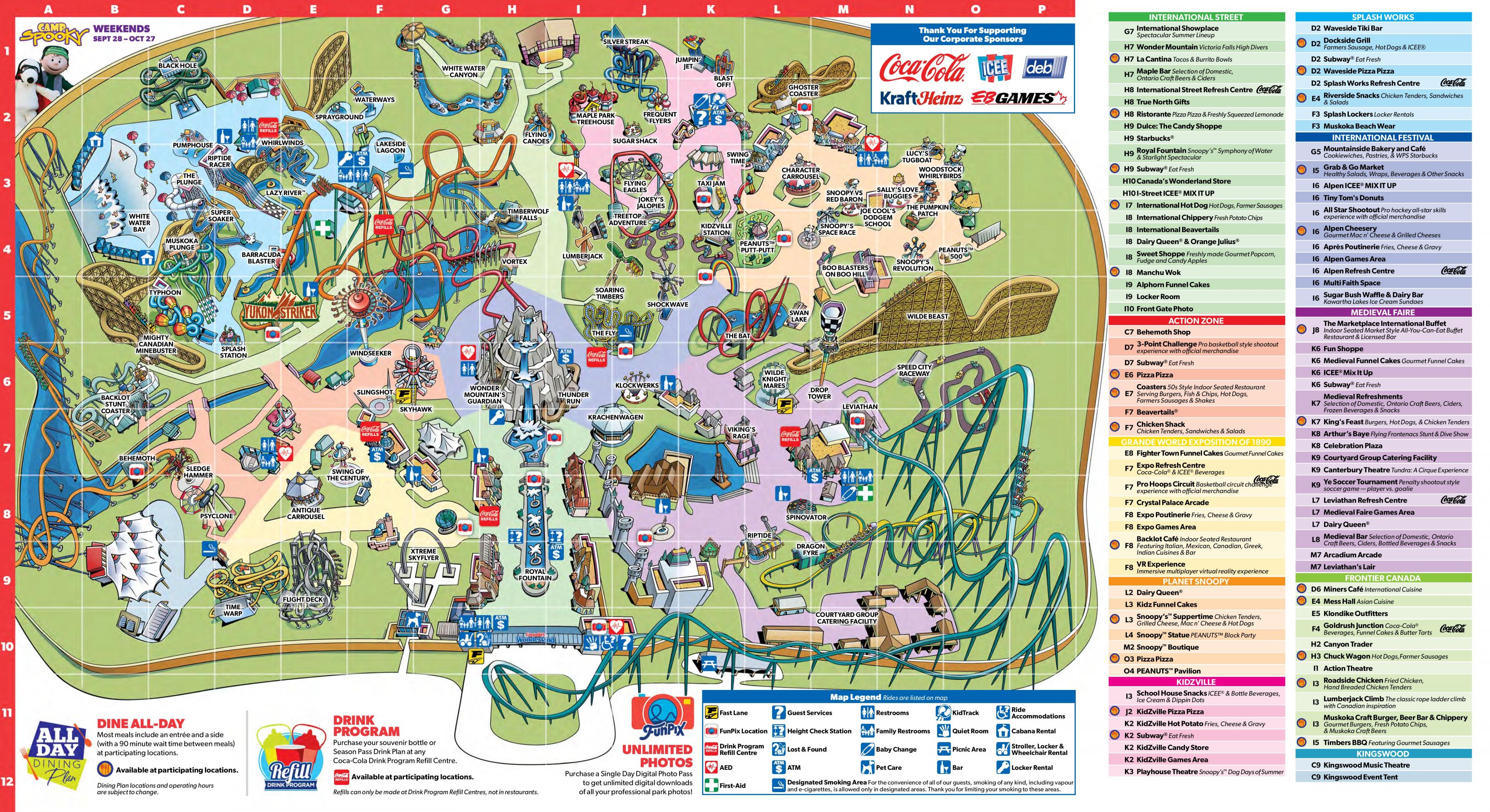 Wonderland kaart Kaart van Wonderland Toronto (Canada)