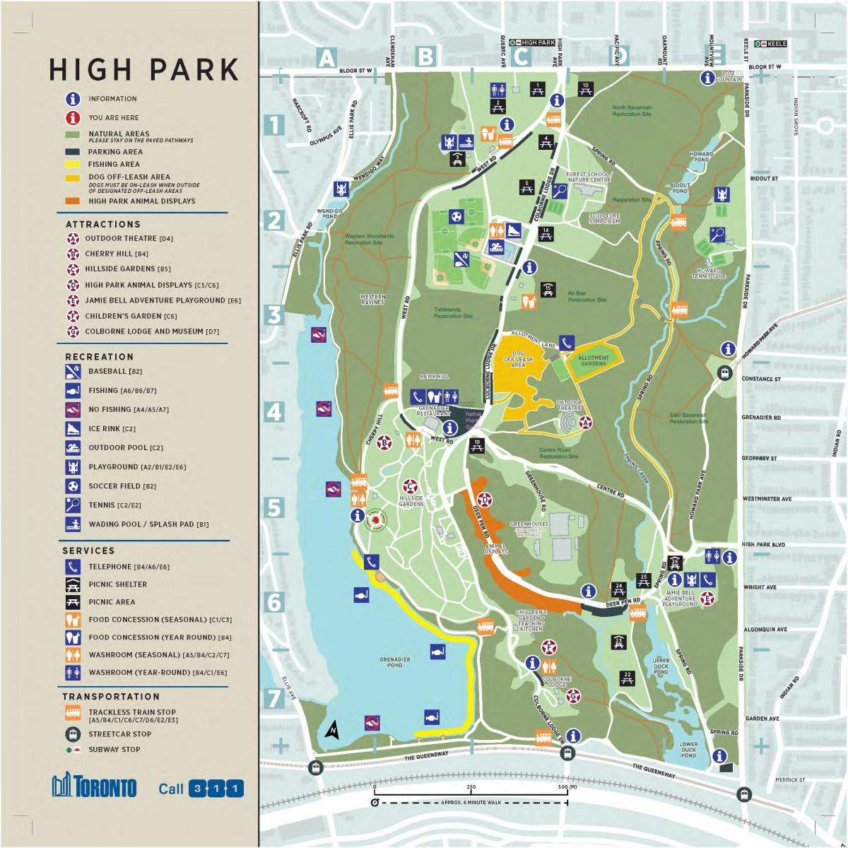 high park kaart