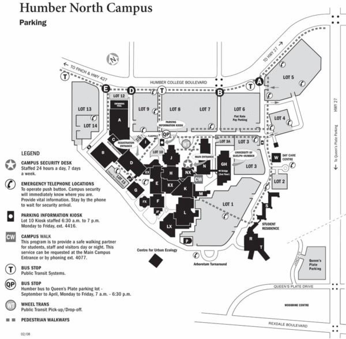 humber college noord-campus kaart