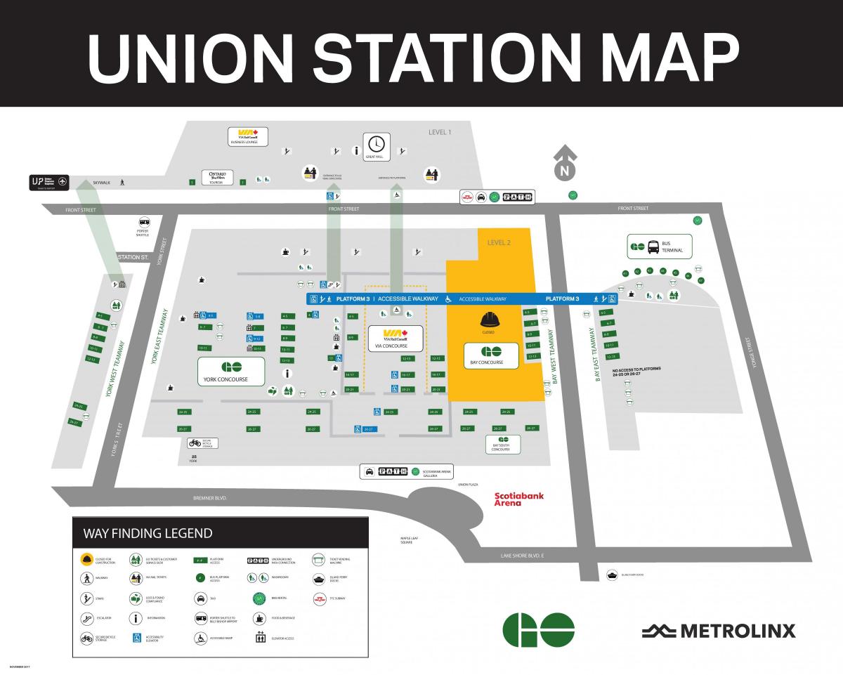 union station in Toronto kaart bekijken