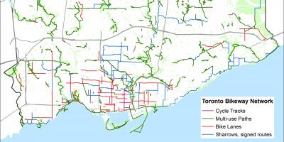 Toronto fiets kaart
