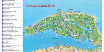 Kaart van Toronto island